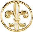 14K Yellow Fleur-de-Lis Pendant