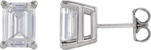 14K White Gold 2 1/2 CTW Lab-Grown Diamond Stud Earrings
