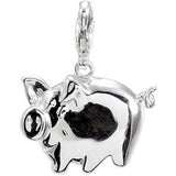 Sterling Silver Pig Charm