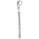 Sterling Silver 1/10 CTW Natural Diamond Crown Key Pendant
