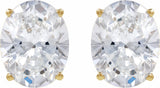 14K Yellow Gold 1/10 CTW Natural Diamond Earrings
