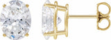 14K Yellow Gold 1/10 CTW Natural Diamond Earrings

