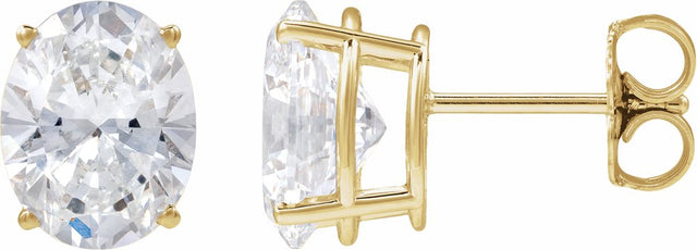 14K Yellow Gold 1/10 CTW Natural Diamond Earrings
