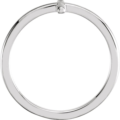 Sterling Silver Side Cross Ring
