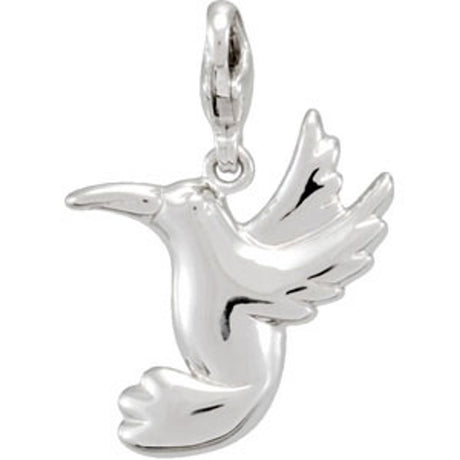 Sterling Silver Hummingbird Charm/Pendant