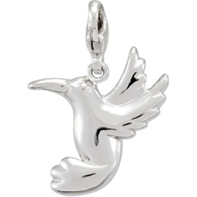 Sterling Silver Hummingbird Charm/Pendant
