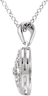 Sterling Silver .05 CTW Lab-Grown Diamond 18" Necklace