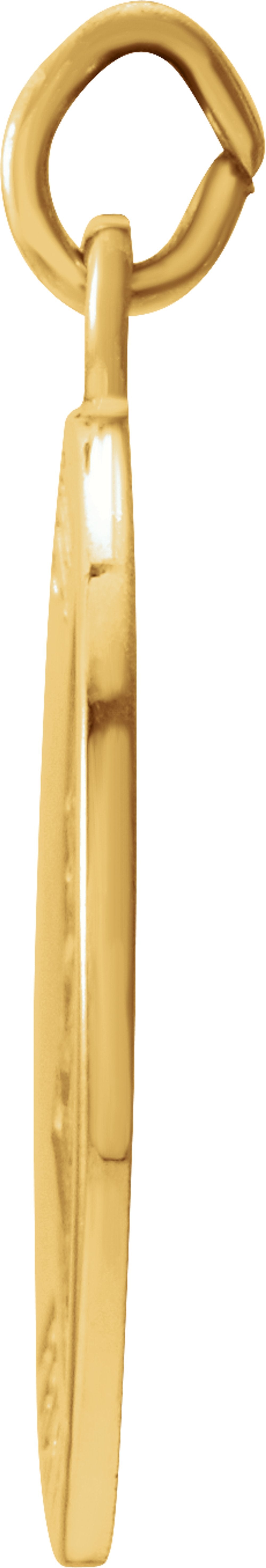 14K Yellow 15 mm Round St. Joseph Medal