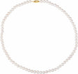14K Yellow Gold Panache® Cultured White Freshwater Pearl 18" Necklace