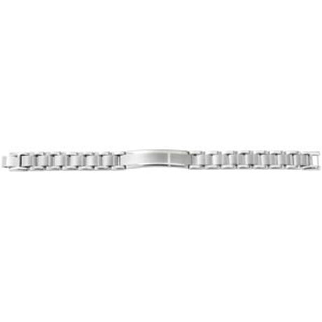 Stainless Steel 53x11.7 mm Identification 8" Bracelet