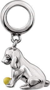 Sterling Silver Kera® Dog Charm 