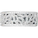 14K White 5/8 CTW Natural Diamond Anniversary Band