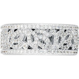 Platinum 5/8 CTW Natural Diamond Anniversary Band
