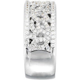 Platinum 5/8 CTW Natural Diamond Anniversary Band