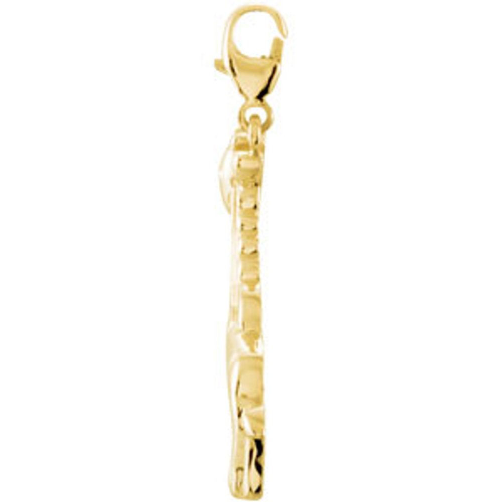 14K Yellow Giraffe Charm