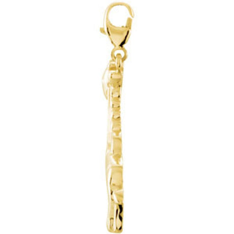 14K Yellow Giraffe Charm