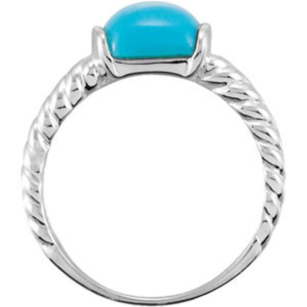 Sterling Silver Natural Turquoise Ring