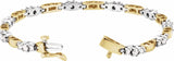 14K Yellow/White 1 3/4 CTW Natural Diamond Line 7" Bracelet