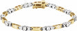 14K Yellow/White 1 3/4 CTW Natural Diamond Line 7" Bracelet 