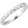 14K White 1/5 CTW Natural Diamond Anniversary Ring