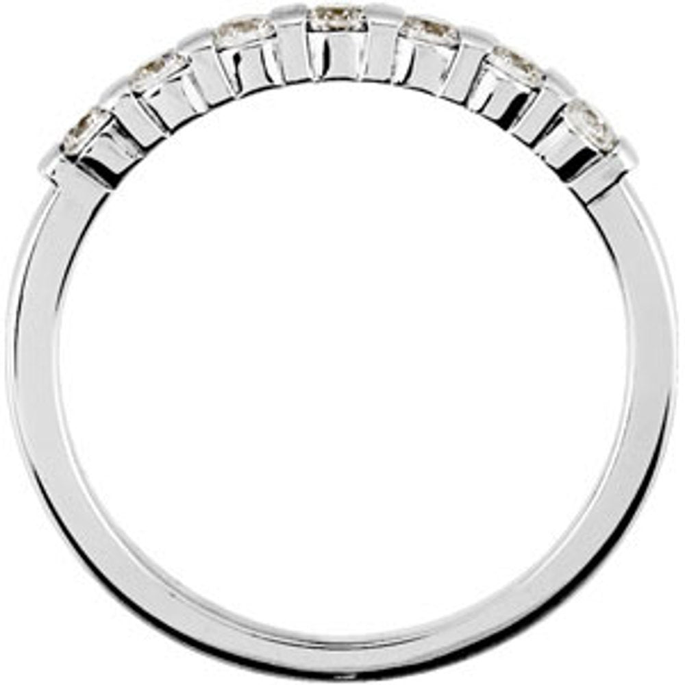 14K White 1/5 CTW Natural Diamond Anniversary Ring