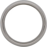Tungsten 8 mm Carbon Fiber Inlay Comfort-Fit Half Round Band Size 10