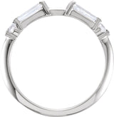 Platinum  1/2 CTW Natural Diamond Ring Guard