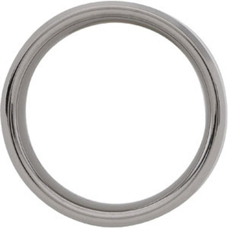 Tungsten & Carbon Fiber 8 mm Beveled-Edge Band Size 11