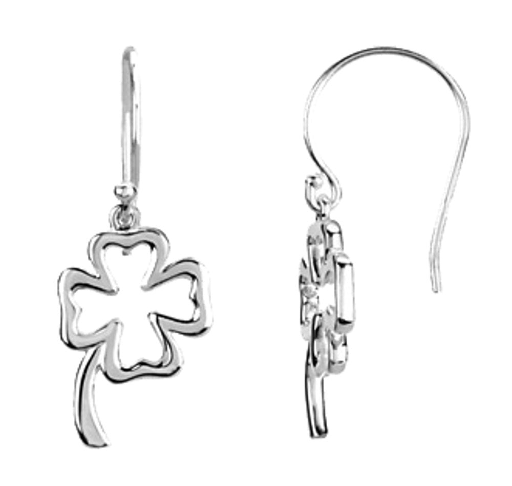 Sterling Silver Clover Earrings