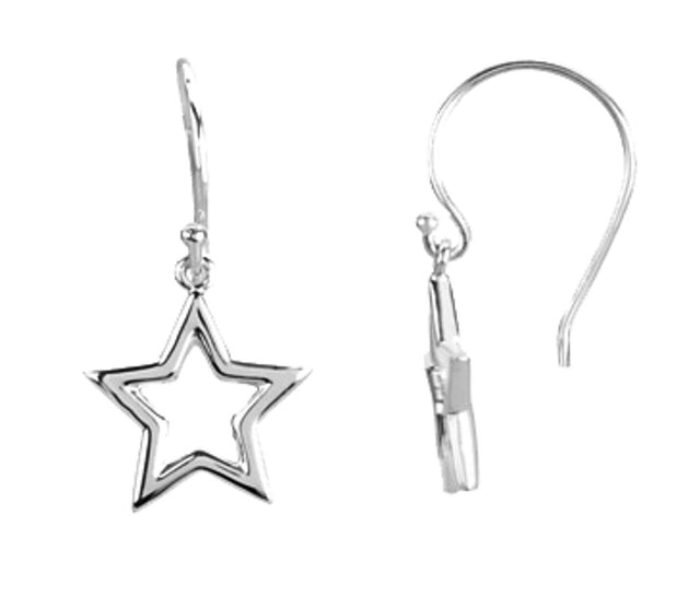 Sterling Silver Petite Star Earrings