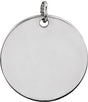 Sterling Silver Be Posh® Engravable Disc Pendant