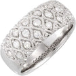 14K White Gold 1/2 CTW Natural Diamond Ring