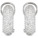 14K White 1 1/2 CTW Natural Diamond Earrings