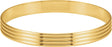 14K Yellow 8 mm Grooved Bangle 7 1/2" Bracelet  