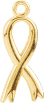 14K Yellow Posh Mommy® Breast Cancer Awareness Dangle