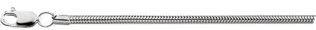 Sterling Silver 2 mm Snake 7" Chain