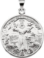 Sterling Silver 25 mm St. Francis of Assisi Medal