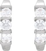 14K White 1/2 CTW Lab-Grown Diamond Earrings