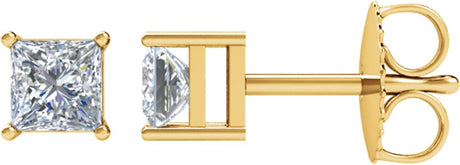 14K Yellow Gold 1/6 CTW Natural Diamond Earrings