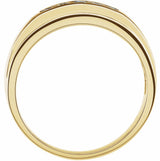 14K Yellow Gold 1/3 CTW Natural Diamond Channel-Set Band 