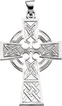 Sterling Silver Celtic-Inspired Cross Pendant  