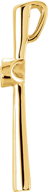 14K Yellow Gold .04 CTW Natural Diamond Cross Pendant