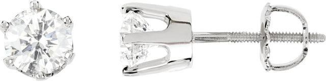 14K White 1/5 CTW Natural Diamond Stud Earrings