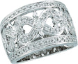 14K White Gold 1/2 CTW Natural Diamond Ring