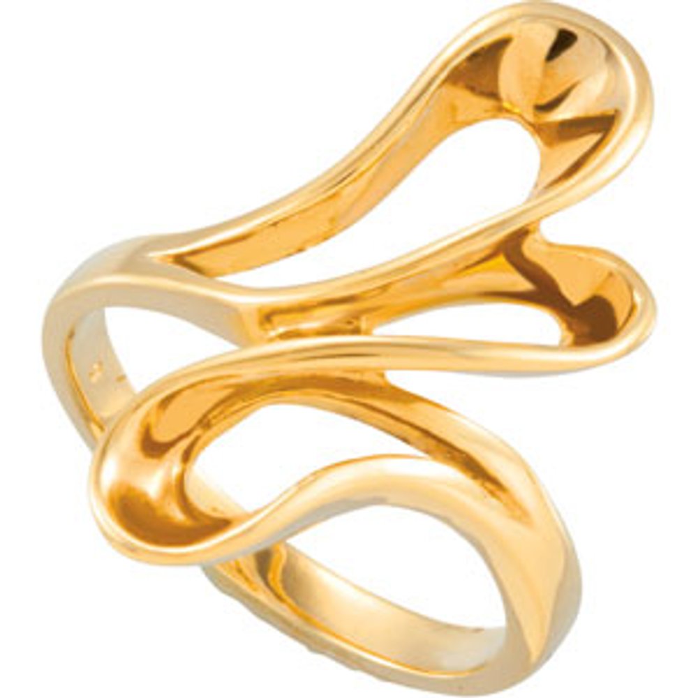 14K Yellow Freeform Ring 