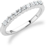 14K White 1/4 CTW Natural Diamond Band