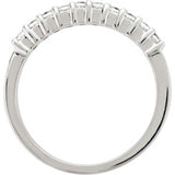 14K White 1/4 CTW Natural Diamond Band