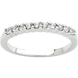 14K White 1/4 CTW Natural Diamond Band