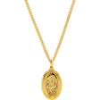 24K Yellow Gold-Plated 26x16 mm St. Joseph 24" Necklace