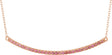 14K Rose Gold Natural Pink Sapphire Bar 16-18" Necklace